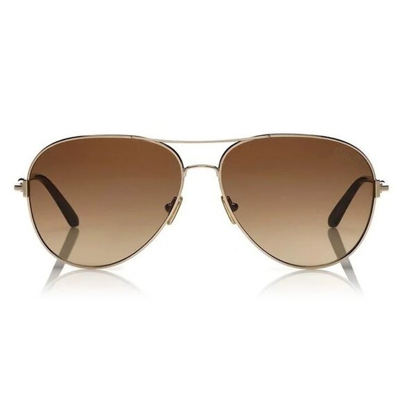 NEW TOM FORD SUNGLASSES GOLD BROWN MEN EYEWEAR - Picture 2 of 3